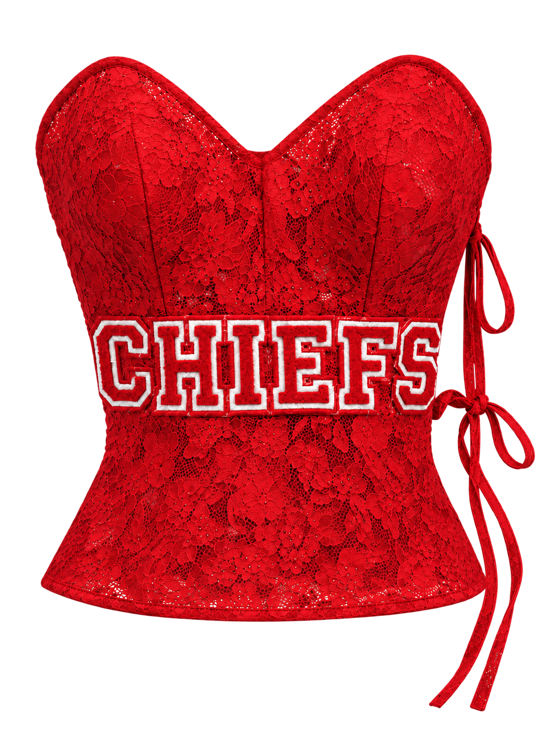 Chiefs Cherry Lace Corset