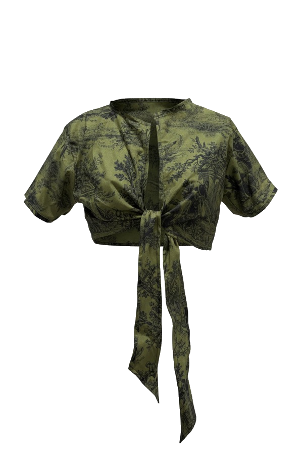 The Moss Garden Tie Top